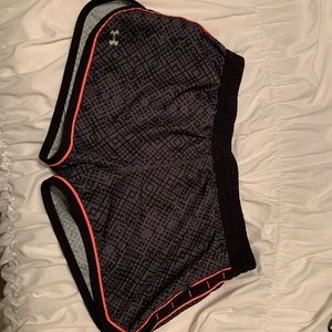 Under armor black and coral shorts!